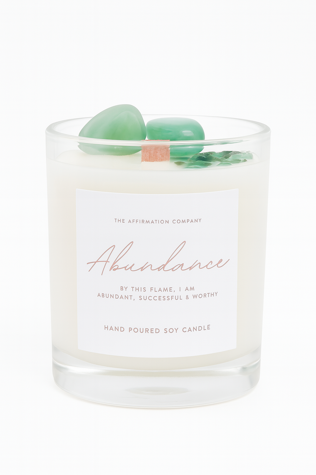 ABUNDANCE - Crystal Infused Candle