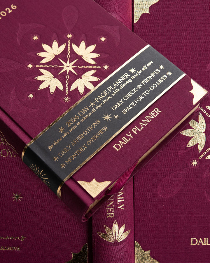 2026 Daily Planner (Burgundy)