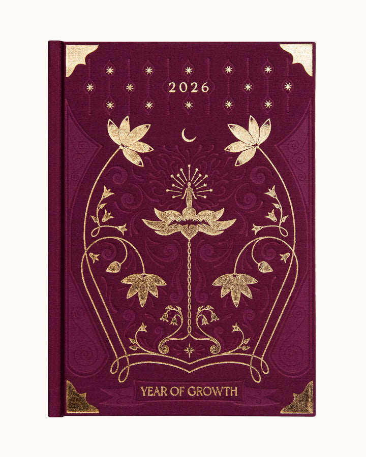 2026 Year of Growth Journal (Burgundy)