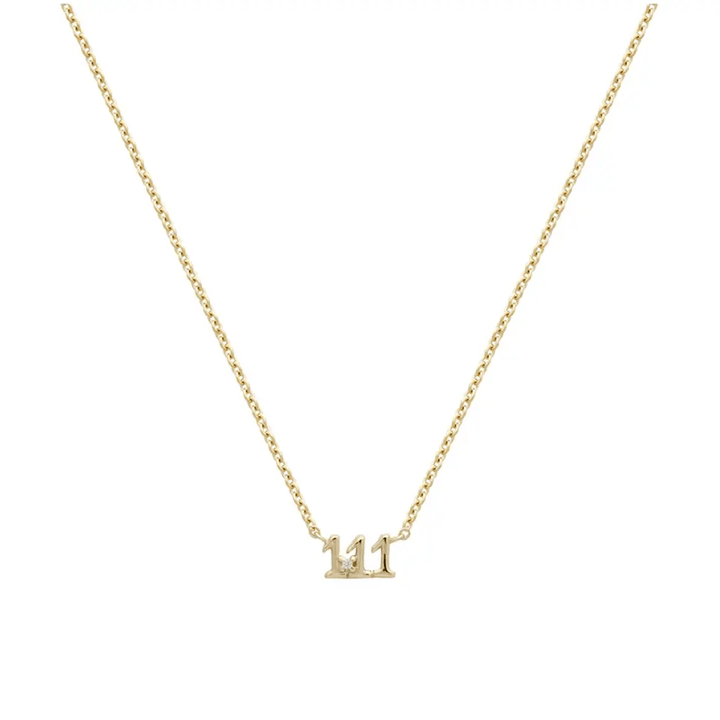 111 Minimal Angel Number Necklace - The Affirmation Company