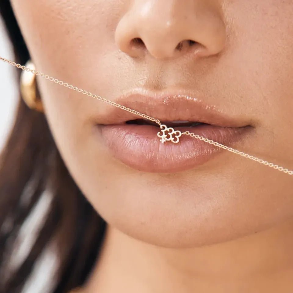 333 Minimal Angel Number Necklace - The Affirmation Company