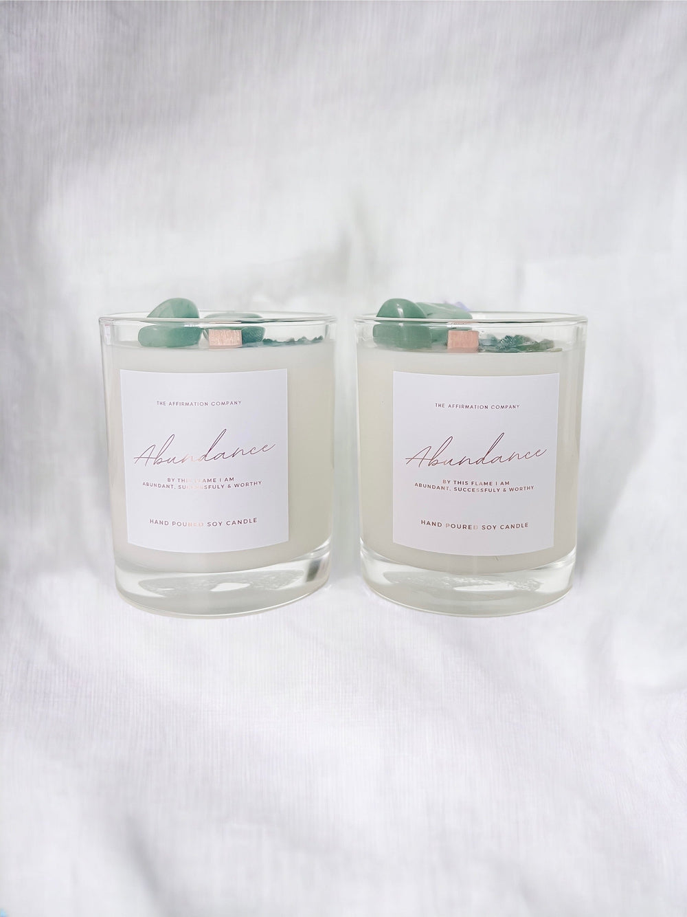 Abundance Crystal Infused Candle - The Affirmation CompanyCandles