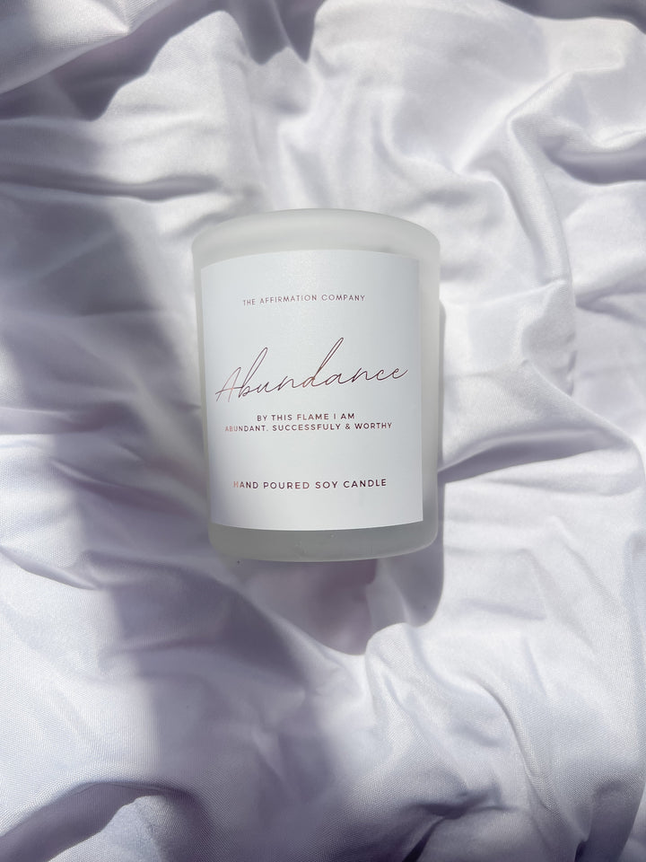 MINI Abundance Crystal Infused Candle - The Affirmation CompanyCandles