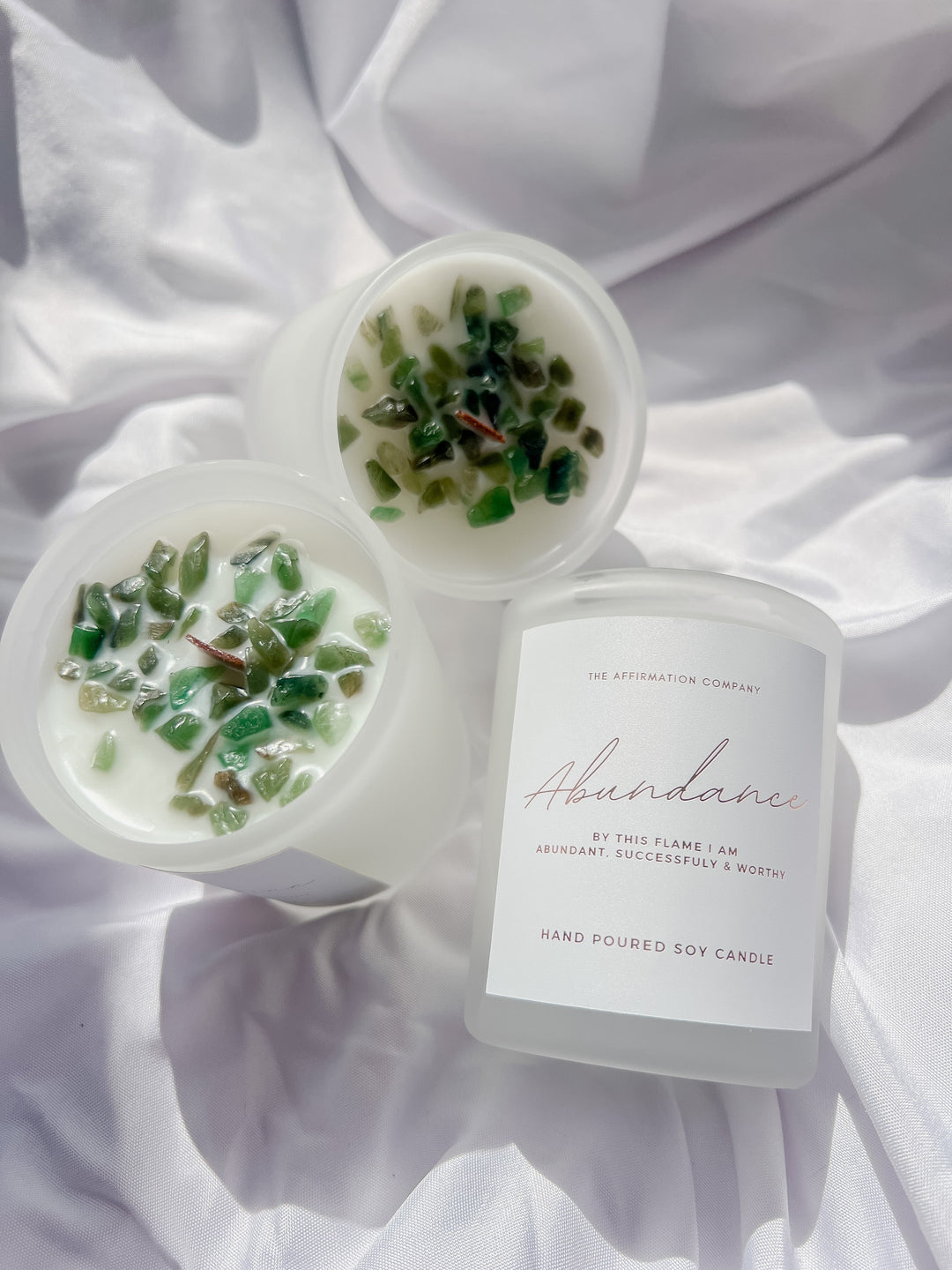 MINI Abundance Crystal Infused Candle - The Affirmation CompanyCandles