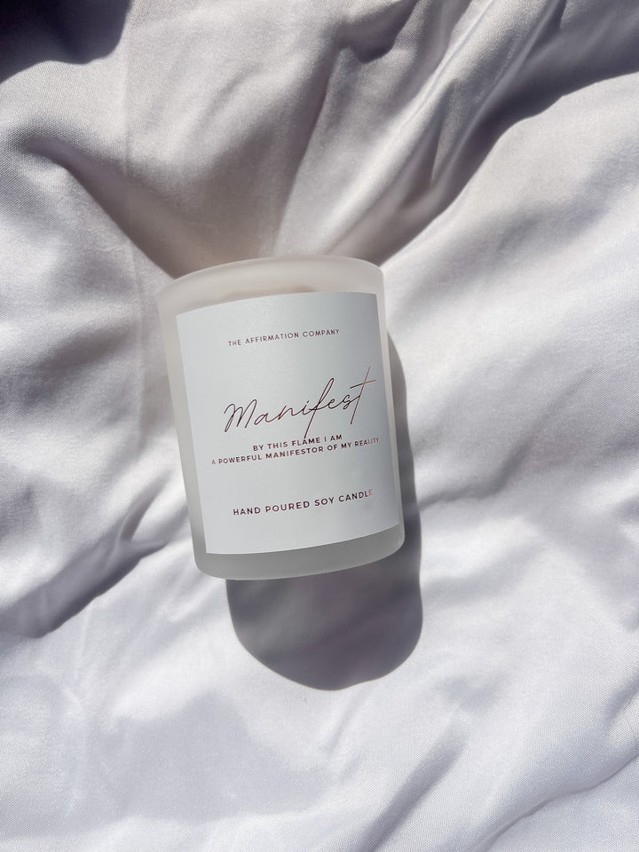 MINI Manifest Crystal Infused Candle - The Affirmation CompanyCandles