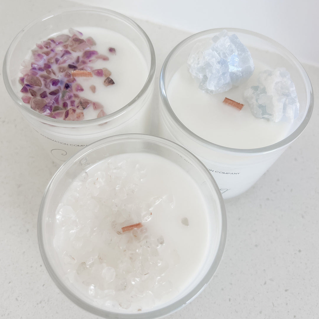 Strength Crystal Infused Candle - The Affirmation CompanyCandles