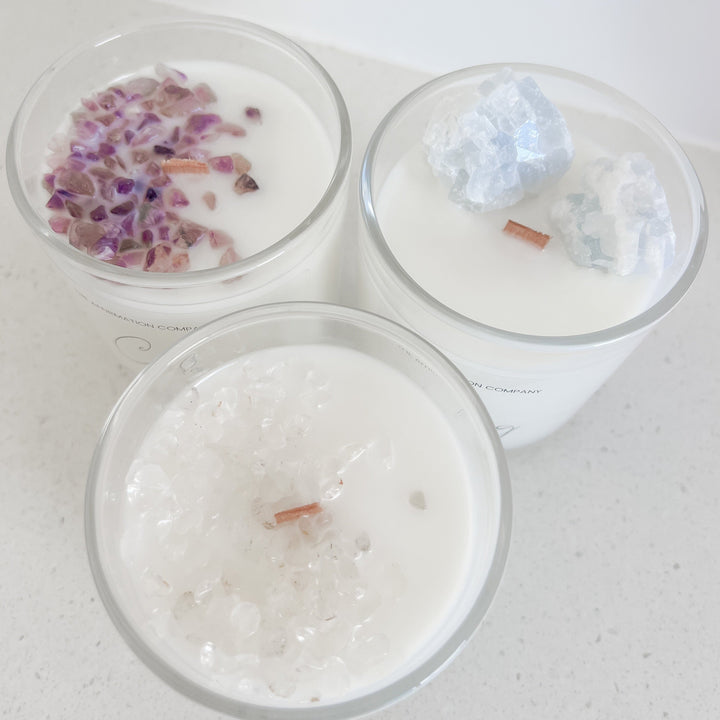 Strength Crystal Infused Candle - The Affirmation CompanyCandles